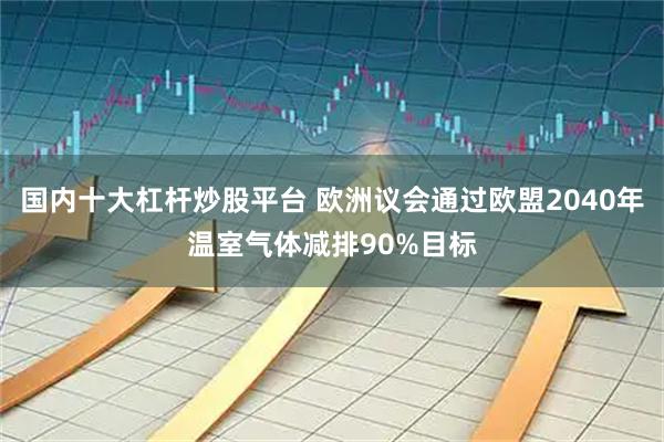 国内十大杠杆炒股平台 欧洲议会通过欧盟2040年温室气体减排90%目标