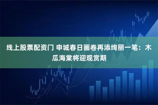 线上股票配资门 申城春日画卷再添绚丽一笔：木瓜海棠将迎观赏期